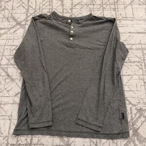 Patagonia Shirt Mens Medium Long Sleeve Henley Pullover Gray Casual Outdoors